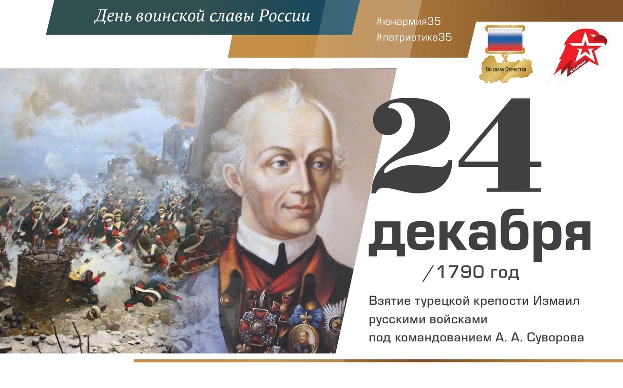 24 декабря - День воинской славы России.